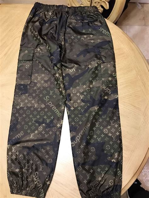 supreme louis vuitton trackpants fake red|louis vuitton x supreme review.